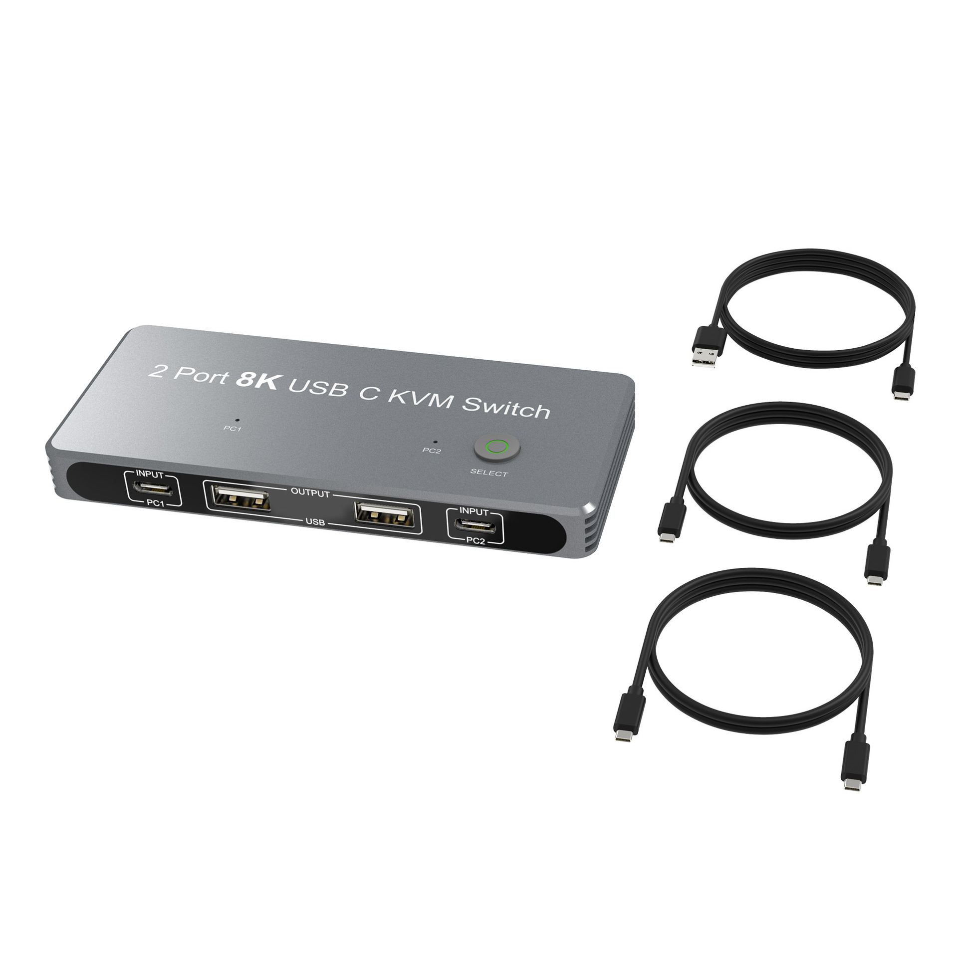 TYPE Cx2 TO DP1.4 8K 30HZ KVM SWITCH