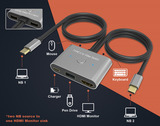 TYPE C x2 TO HDMI & USB3.0 & PD KVM SWITCH