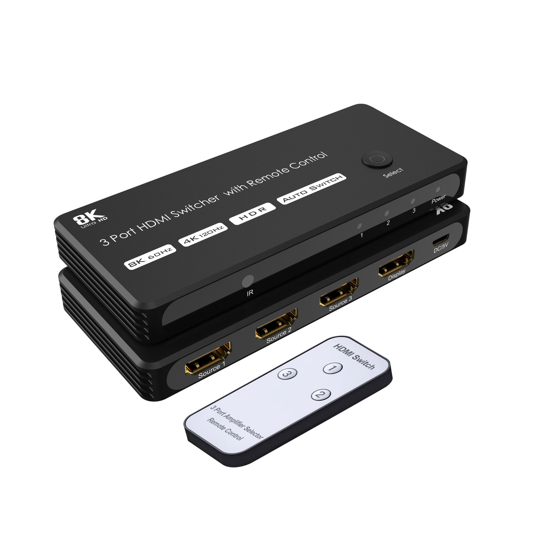 HDMI2.1 3 TO 1 SWITCH WITH IR