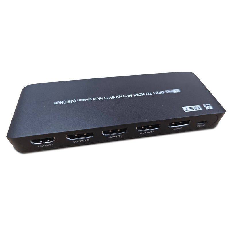 DP2.1 TO HDMI 8KX1+DP8KX3 Multi-stream(MST)Hub